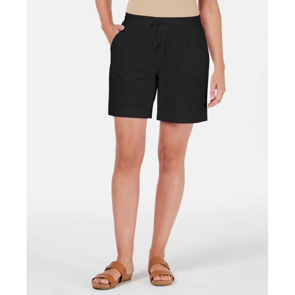 Karen Scott Knit Drawstring Shorts